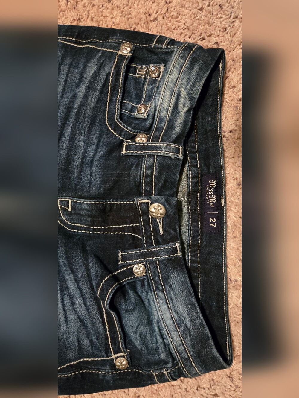 Miss Me Lowrise Bootcut Jeans Women's Size 27 NWOT - Picture 5 of 11